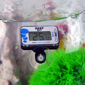 biOrb Digital Thermometer. Egnet til både ferskvand og saltvandsakvarier. Sættes fast med sugekop. Dimensioner: (LxBxH i mm) 110x35x170. 46001